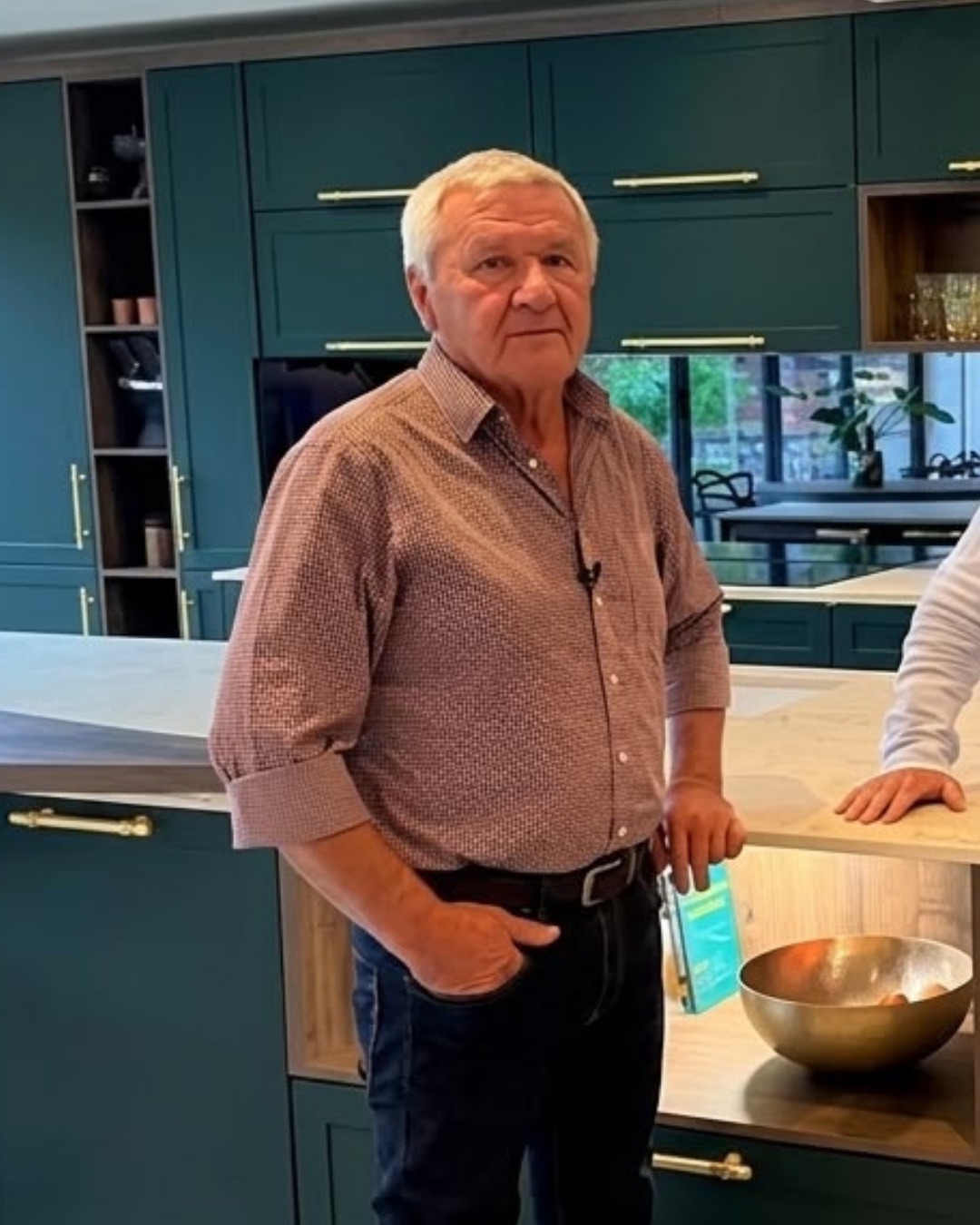 Alan Law, owner of The Kitchen Renovators, in a customer's kitchen