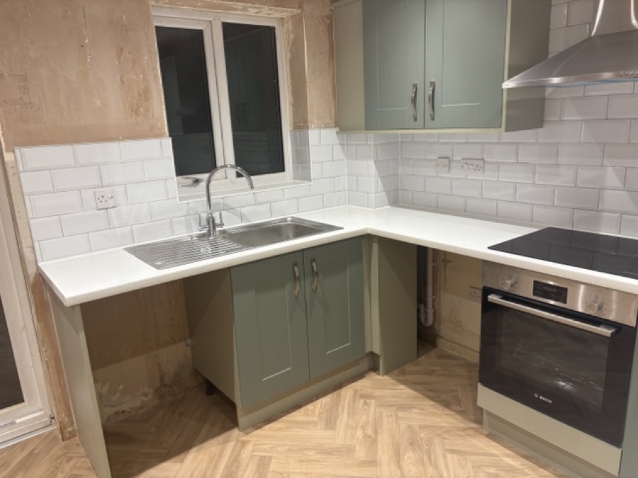 Finished kitchen makeover in Droitwich