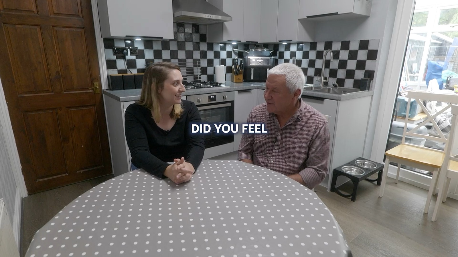 Marian talking about her kitchen makeover